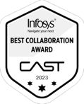 BEST COLLABORATION AWARD at Infosys Partner Connect FY24
